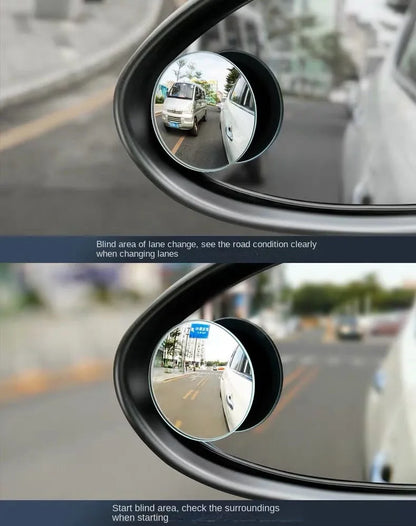 ClearView™ Car Blind Spot Rear View Mirror Wide Angle 360 Degree Adjustable Small Round Mirror Car Reverse Auxiliary Rearview Convex Mirror