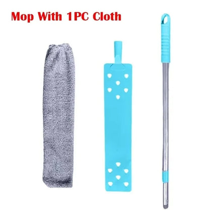 DustReachPro™️ Long Handle Mop Telescopic Duster Brush Gap Dust Cleaner Bedside Sofa Brush For Cleaning Dust Removal BrushesHome Cleaning Tool