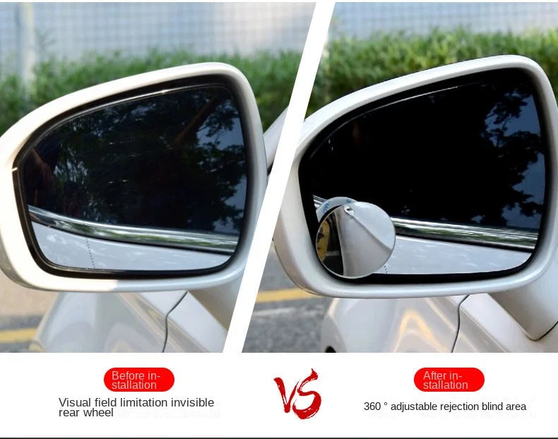 ClearView™ Car Blind Spot Rear View Mirror Wide Angle 360 Degree Adjustable Small Round Mirror Car Reverse Auxiliary Rearview Convex Mirror