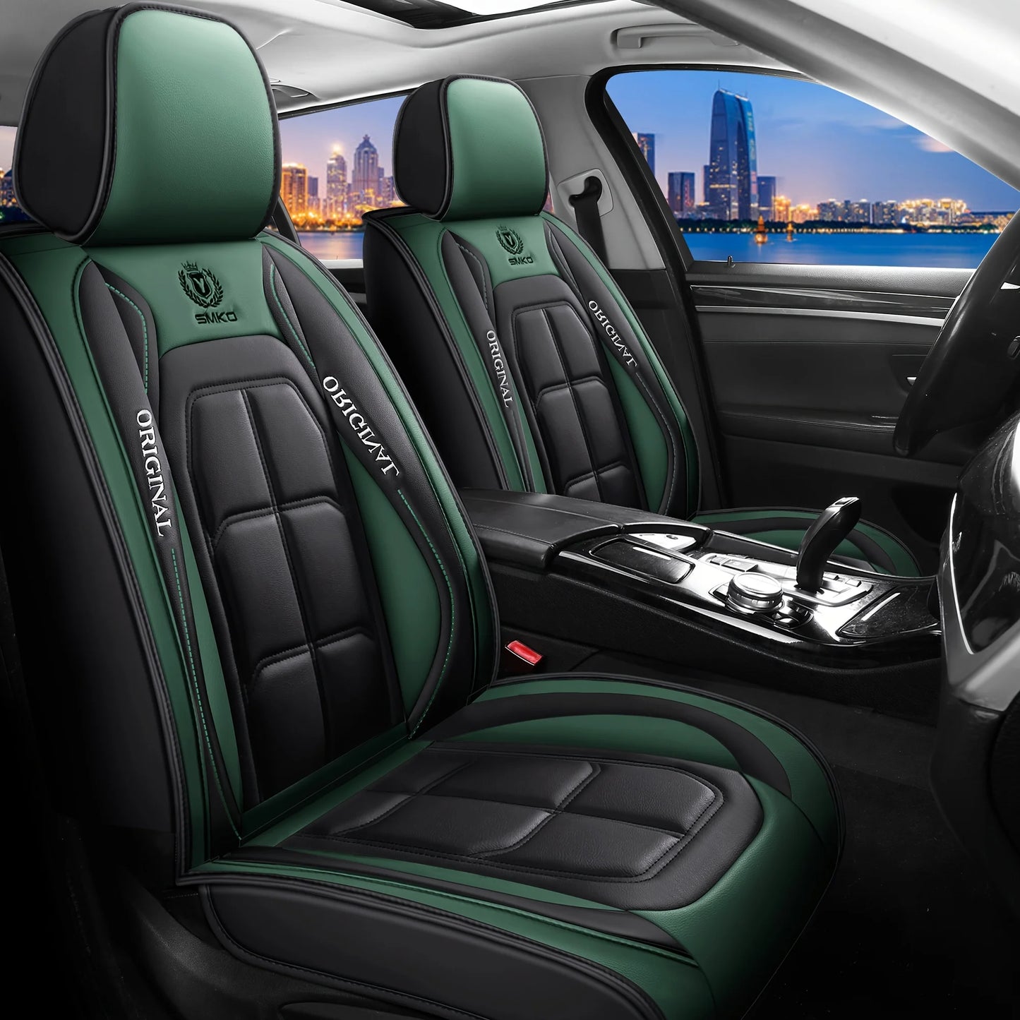 SportGripSeatCover™ All inclusive seat cover, full leather car seat cushion, Driver's seat cover or passenger seat cover, all season universal pad