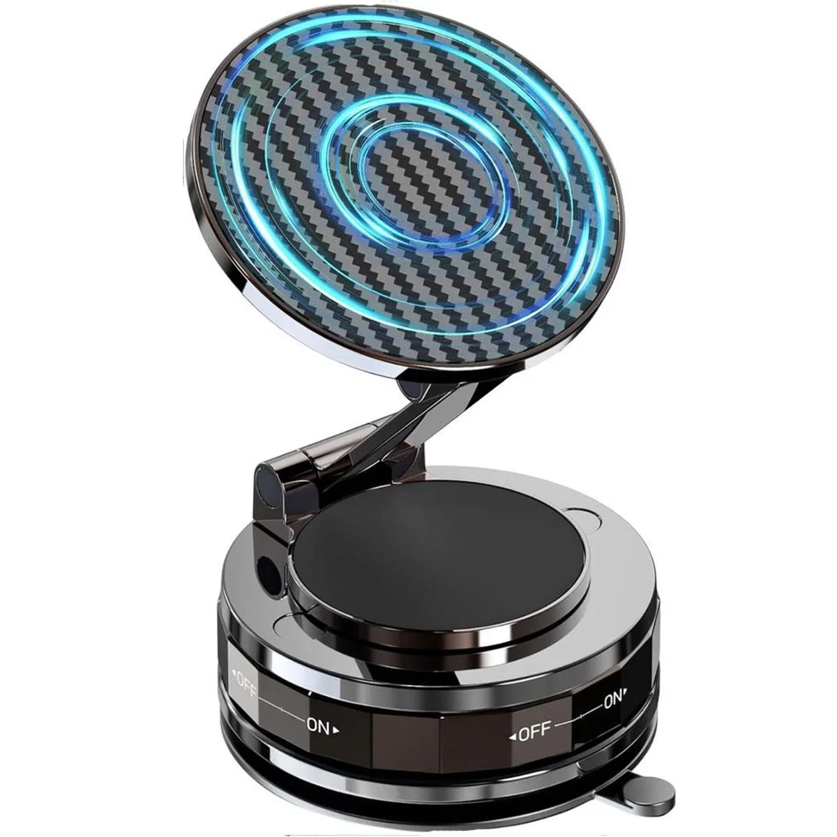 MagLock360Pro™ Magnetic Suction Cup Phone Mount for Magsafe 360° Adjustable Magnetic Car Phone Holder Pocket Size Foldable Car Mount