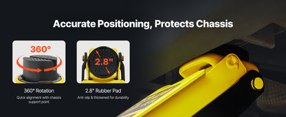 PowerJack™️ SucceBuy 2.5T Floor Hydraulic Jack Pneumatic Low Profile Floor Jack Heavy-Duty Steel Floor Jacks with Single Piston Lift Pump